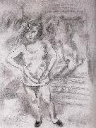 Jules Pascin Libaja at the front of Mirror Germany oil painting artist